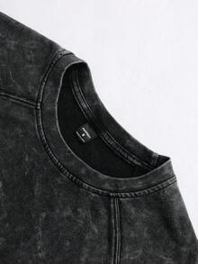 PAVTROS 男士夏季休闲水洗复古背心，巴西黄绿配色男士针织衫，春夏皆宜，夏季，度假，复古，外出，派对，节日，送给男友的礼物，街头风，运动 - 黑色 - 查看 6