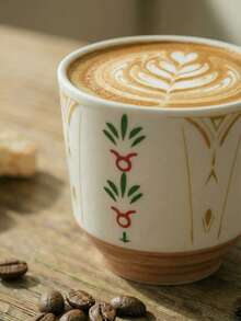 Cirelle 1pc Traditional Gahwa Coffee Cup - 150ml Ceramic Turkish Coffee Mug, Middle Eastern Style For Ramadan & Eid, Elegant Holiday Gift Set - Multicolor - View 6