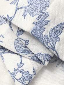 DAZY 少女休闲简约双口袋背心和印花长裤套装，夏季 - 杏色 - 查看 9