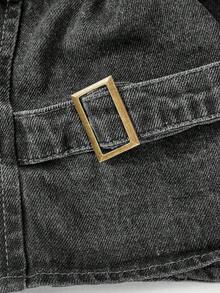 Sweetra 优雅的女士牛仔套装 - 灰色 - 查看 8