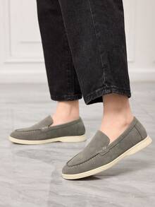 Sleekvia Women's Casual Versatile Flat Loafers - Grey - View 4