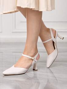 Sleekvia Women Pumps Valentine's Day - White - View 5