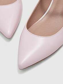 CUCCOO BIZCHIC 简约大方、时尚百搭、休闲通勤女式高跟鞋 - 淺粉色 - 查看 8