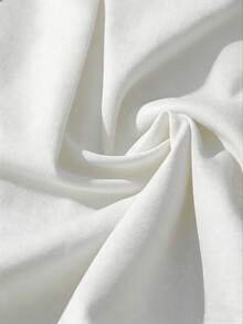 GlowEve 女士休闲日常通勤纯色纸袋腰褶皱宽松短裤，夏季 - 白色 - 查看 5