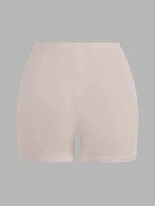 SHEIN EZwear 2件套 女士休闲针织紧身短裤，夏季弹力短裤，女士弹力短裤 - 彩色 - 查看 7