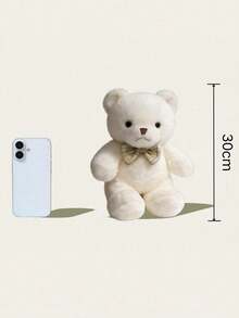 POKOJA LAND - BESTSELLERS 11.81inch Bear Plush Toy, Pink White Brown Optional, Bear Doll With Bow For Valentine's Day Mother's Birthday Wedding Gift, Holiday Gift Choice - Multicolor - View 2