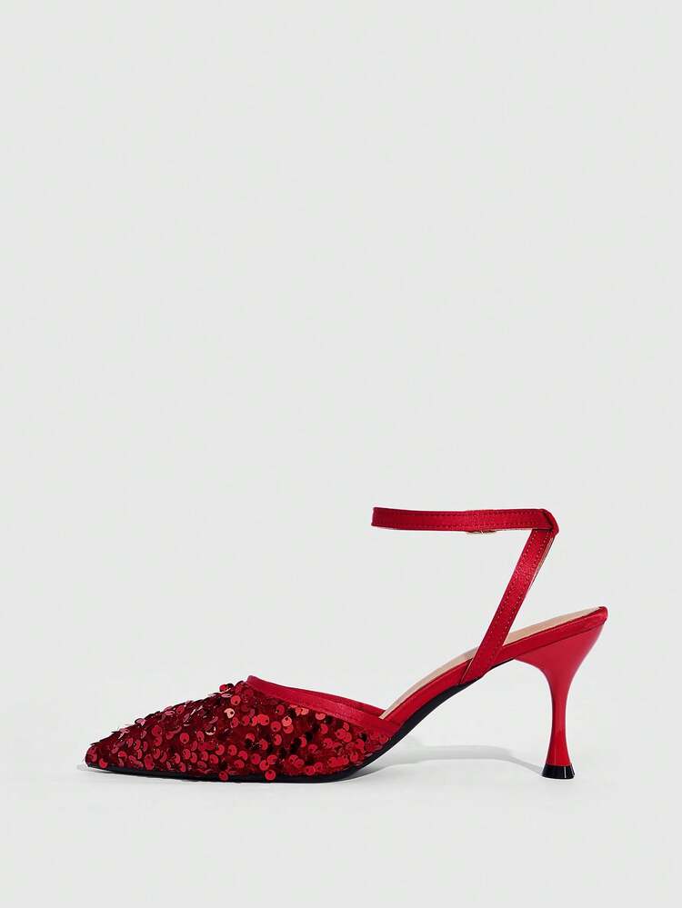 CUCCOO SZL Women Shoes Sexy Fashion Women's High Heels Shoes Sparkling Sequins Design Banquet Party Women's High Heels Nightclub Party Sexy Wear Women's Shoes Spring Shoes