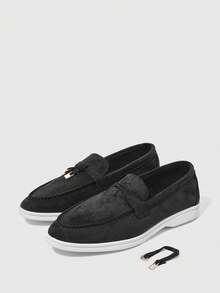 Sleekvia Zapatos planos versátiles y casuales de punta fina para mujer para Navidad - Negro 1 - Ver 10