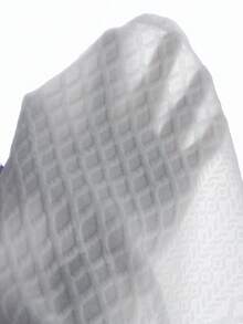 Vacaura 青少年男童撞色罗纹条纹短袖Polo衫 - 白色 - 查看 5