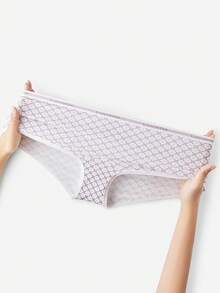 LUVLETTE 3条装柔软纯棉中腰三角裤女士内裤套装 - 彩色 - 查看 6