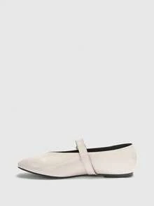 CUCCOO BIZCHIC Women's Fashion Commuter Versatile Casual Mary Jane Flat Shoes For Christmas Spring Shoes - Chantilly - View 9
