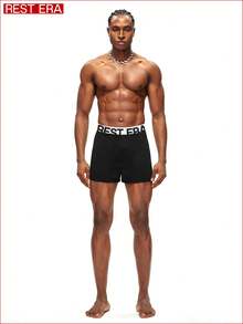 3pcs/Set Men's Letter Printed Airy Pants - Multicolor - View 6