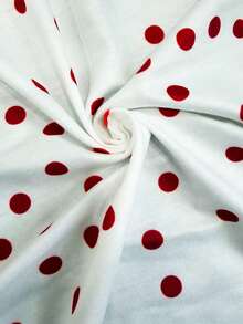 Franclia 女士波点短袖T恤和裤子两件套 - 彩色 - 查看 6