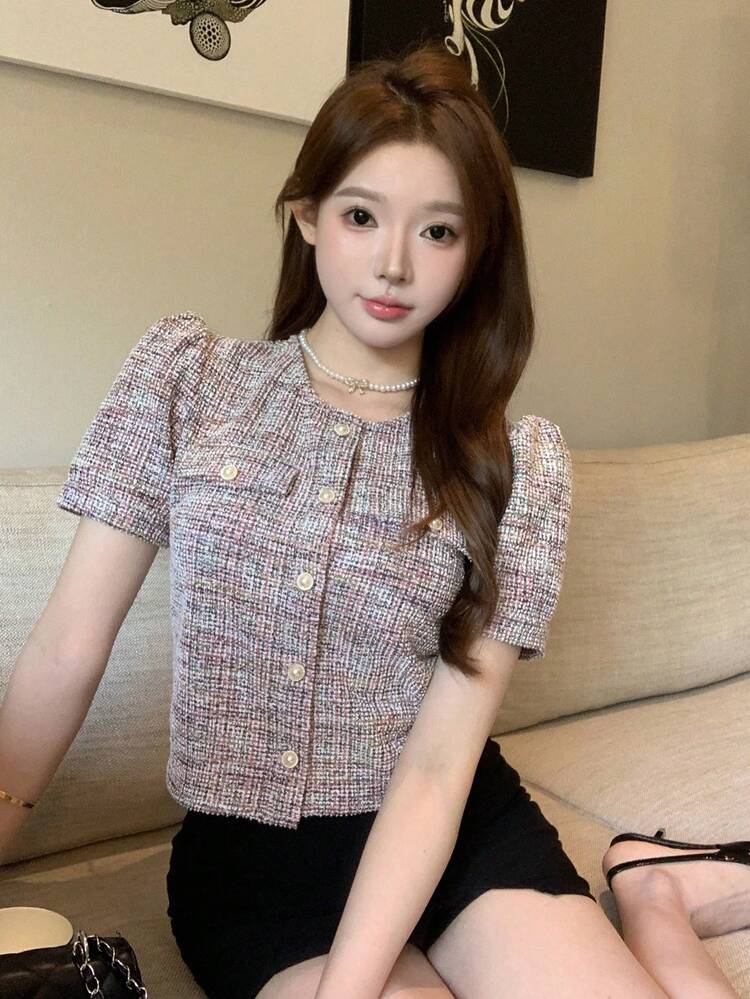 Summer New Puff Sleeve Women's Shirt For First Date