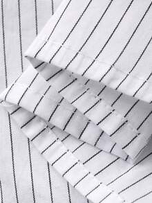 DAZY Women's Casual Waist Cinched White Shirt, Suitable For Spring, Summer, Valentine's Day - White - View 3