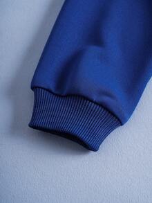 SHEIN | PAW Patrol 2pcs/Set Boys' Letter & Cartoon Graphic Crew Neck Long Sleeve Sweatshirt And Elastic Waist Sweatpants Set - Blue - View 6