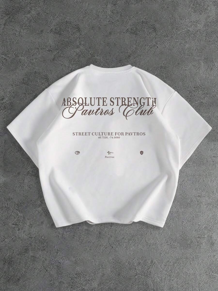 PAVTROS Áo thun nam tay ngắn cổ tròn in chữ màu trắng, kiểu dáng thường ngày, đa năng, thích hợp cho Ngày Valentine, Xuân Hè, Quà tặng cho bạn trai, Lễ hội Mardi Gras, Phong cách cổ điển, Thời trang đường phố, Tiệc tùng, Ngày Thánh Patrick, Đi chơi. - Nhiều màu - Xem 1