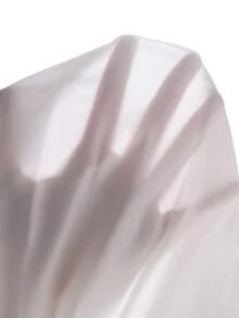 青少年女孩優雅白色夏季新娘婚禮百褶洋裝，數位印花漸層花卉面料，寬鬆舒適柔軟百搭設計 - 彩色 - 查看 8