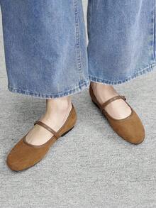 CUCCOO BIZCHIC 女士优雅休闲平底鞋 - 棕色 - 查看 3