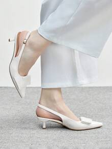 CUCCOO BIZCHIC Tacones para mujer - Blanco - Ver 3
