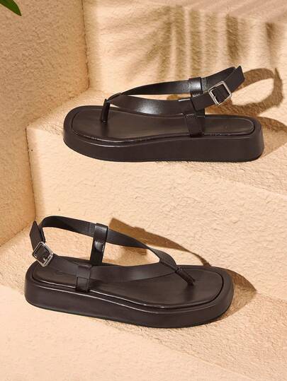 HighSole صنادل نسائية منصة مفتوحة الأصبع مع أشرطة قابلة للتعديل، ناعمة ومريحة مانعة للانزلاق، مناسبة للأناقة الحضرية البسيطة، الاستخدام اليومي، التنقل، التنزه، الشاطئ، مهرجانات الموسيقى، إطلالات صيفية متعددة الاستخدامات