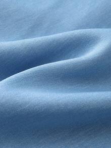 SHEIN Franclia 优雅刺绣短袖上衣搭配棕色腰带装饰阔腿短裤两件套，适合日常穿着和通勤，女士春夏款。 - 棕色 - 查看 6