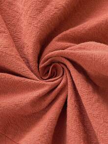 SHEIN LUNE 女士休闲纯色无袖长连衣裙，适合春夏度假、日常通勤和时尚穿着。 - 紅木色 - 查看 8