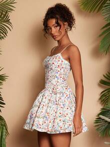 Travachic Women's Romantic Floral Print Vacation Dress - Multicolor - View 4