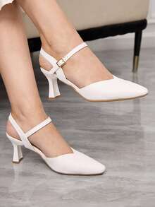 Sleekvia Women Pumps Valentine's Day - White - View 3