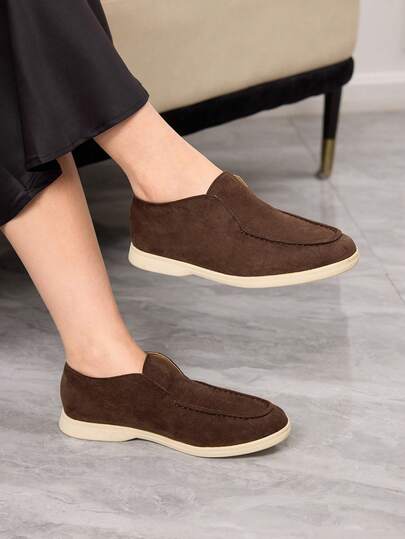 Sleekvia Zapatos planos de moda versátiles y casuales para mujer