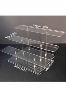Transparent Acrylic Round Cake Stand Multilayer Dessert Display Rack For Wedding And Birthday Parties,Kitchen,Christmas Gift - Clear - View 6