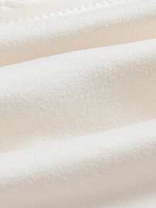 女婴杏色镂空草莓吊带连体衣，甜美可爱婴儿夏季连体衣 - 杏色 - 查看 5