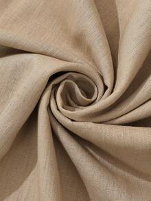 SHEIN Franclia Chân váy xếp ly đơn sắc tối giản dành cho nữ, thích hợp mặc hàng ngày. - Màu Khaki - Xem 6