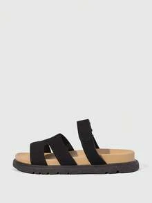 HighSole Women's Thick-Soled Sandals, New Thick-Soled Sandals, Black Roman Style Sandals, Non-Slip Multi-Functional Fashion Sandals, Summer Casual Beach Sandals - Black - View 2