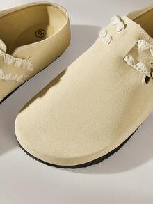 Solecia صنادل نسائية ذات شريطين وإبزيم مع قاعدة من الفلين، أحذية صيفية مريحة - كاكي - مشاهدة 5