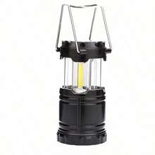 Camping Lantern Battery Operated Portable LED Camping Lamp With Foldable Hook, Tent Lights Waterproof Outdoor Hanging Lamp For Emergency, Hiking, Camping, Black - Black - View 12