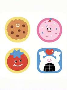 Joivida 硅胶卡通隔热垫 - 耐热吸水桌垫，适用于厨房和餐桌，隔热垫上印有可爱的动物和食物图案，非常适合放置热碗、杯子和盘子，厨房餐桌垫 | 趣味设计 | 耐用耐热垫 - 均碼 - 查看 6