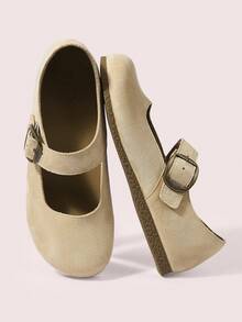 CUCCOO DOLLMOD Women's Casual Versatile Commute Simple Flats Valentine's Day - Apricot - View 2