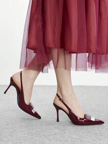 CUCCOO BIZCHIC Women Pumps Valentine's Day - Burgundy - View 5