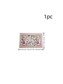 1PC Floral Bath Mat, Non-Slip Bath Mat, Bathroom Mat, Quick Absorbent, Fast Drying, Non-Slip Absorbent Quick Dry, Floral Design, Black & White Camellia Bathroom Mat, Soft Absorbent Mat. Bathroom Floor Mat - Non-Slip Bath Mat, Bathroom Mat, Quick Absorbent, Fast Drying, Non-Slip Absorbent Quick Dry, Non-Slip, Absorbent. Suitable For Kitchen And Bathroom Entrance Mats, Home Bathroom Entrance Absorbent Mat Kitchen Rug - Multicolor - View 2