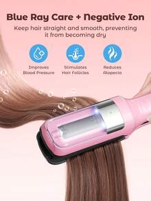 JMMO 电动理发器自动分叉修剪器干裂头发全剪电动美发器带负离子功能 - 粉色 - 查看 6