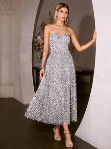 MOTF Soiréza SEQUIN FORMAL DRESS, SPRING/SUMMER - Grey - View 2
