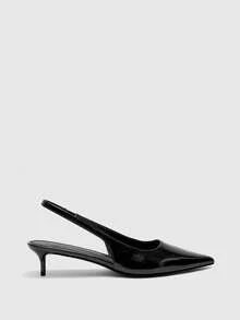 CUCCOO BIZCHIC Women's Pointed Toe Versatile Fashion High Heels For Daily Wear - Black - View 2