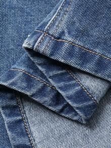 Livesso Women's Denim A-Line Skirt - Medium Wash - View 8