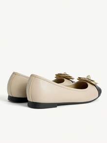 CUCCOO CHICEST Women's Colorblock Floral Decor Fashion Casual Slip-On Shoes - Beige - View 10