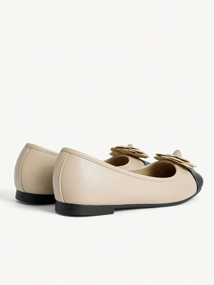 CUCCOO CHICEST Women's Colorblock Floral Decor Fashion Casual Slip-On Shoes