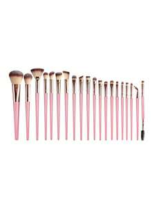 42pcs Makeup Brush Set, Includes Eye Shadow Brush, Eyebrow Brush, Foundation Brush, Powder Brush, Blush Brush, Concealer Brush And Highlighter Brush, Made Of Ultra Soft Synthetic Hair, Suitable For Daily Facial Makeup. Makeup Brush Set, Makeup Brush Set, Makeup Brush Set, Complete Makeup Tools, Makeup Brush Set, Complete Makeup Tools, Makeup Brush Set, Makeup Brush Set, Makeup Gift Set - Pink - View 9