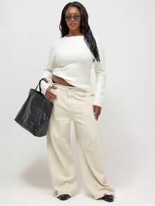 MUSERA 针织圆领长袖上衣，休闲春假机场度假秋季返校季冬季圣诞节，优雅 - 米色 - 查看 5