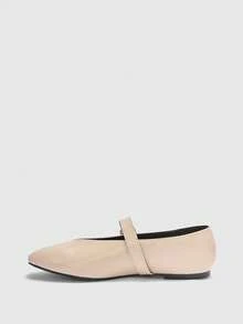 CUCCOO BIZCHIC Women's Fashion Commuter Versatile Casual Mary Jane Flat Shoes For Christmas - Light apricot - View 9