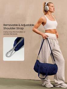 GLOWMODE 16L Max Large Capacity Carry Dual-Strap Duffle Zippered Bag Daily Active Casual - dark blue - View 5